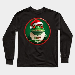 Happy Frog-Christmas Long Sleeve T-Shirt